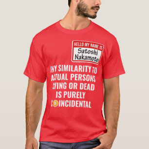Crypto Bitcoin Funny Halloween Satoshi Nakamoto HO T-Shirt