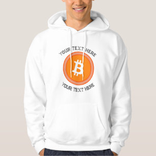 crypto btc coin editable quote hoodie