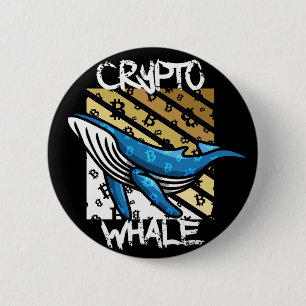Crypto Btc Whale - Crypto coin 2 Inch Round Button