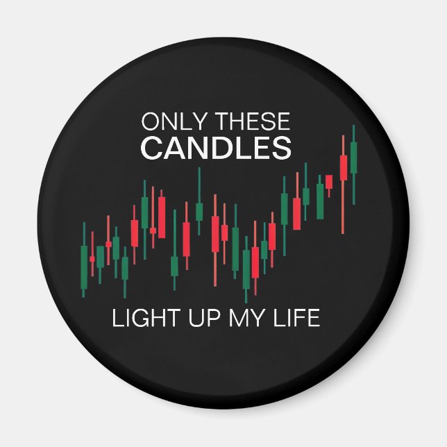 Crypto Candlesticks Personalized Magnet (Front)