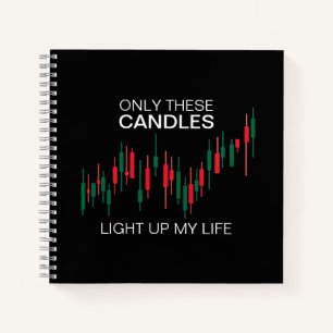 Crypto Candlesticks Personalized Notebook