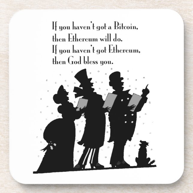 Crypto Christmas Carol Coaster (Front)