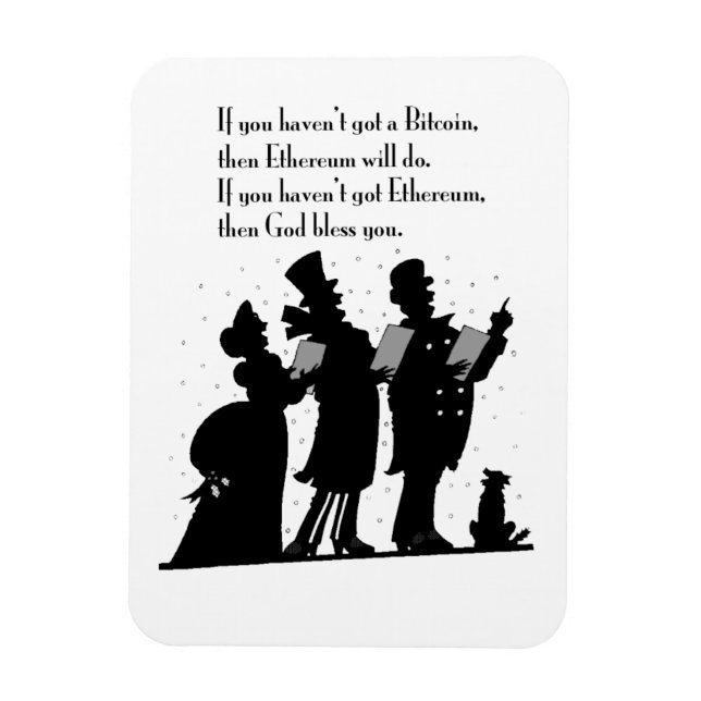 Crypto Christmas Carol Magnet (Vertical)