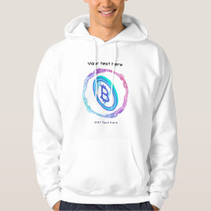 crypto coin editable quote hoodie