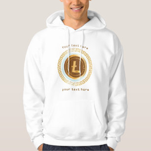crypto coin editable quote hoodie