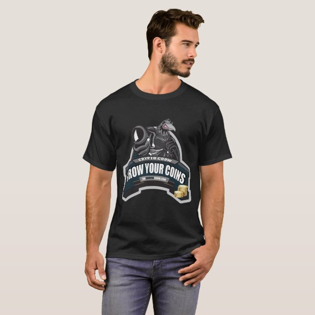 Crypto Crow - Crow Your Coins Shirt (Front Full)
