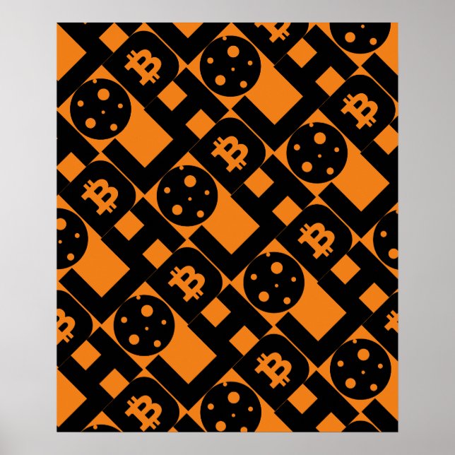 Crypto currency inspired  poster (Front)