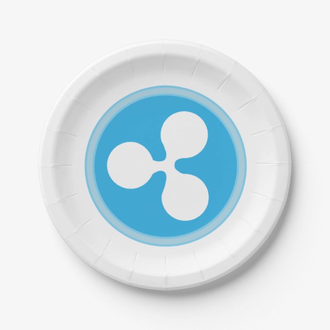 crypto currency  paper plate (Front)