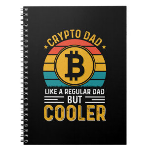 Crypto Dad Retro Sunset Notebook