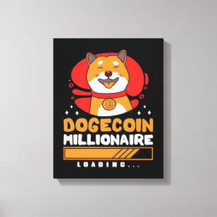 Crypto DogeCoin Millionaire Loading Canvas Print