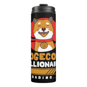 Crypto DogeCoin Millionaire Loading Thermal Tumbler