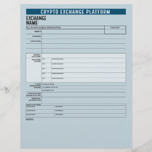 Crypto Exchange Platform Passwords Offline Keeper Flyer