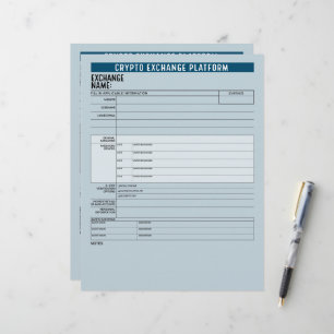 Crypto Exchange Platform Passwords Offline Keeper Letterhead