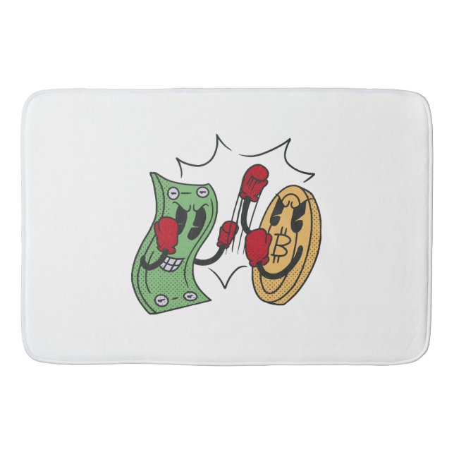 Crypto Fight Club Bath Mat (Front)