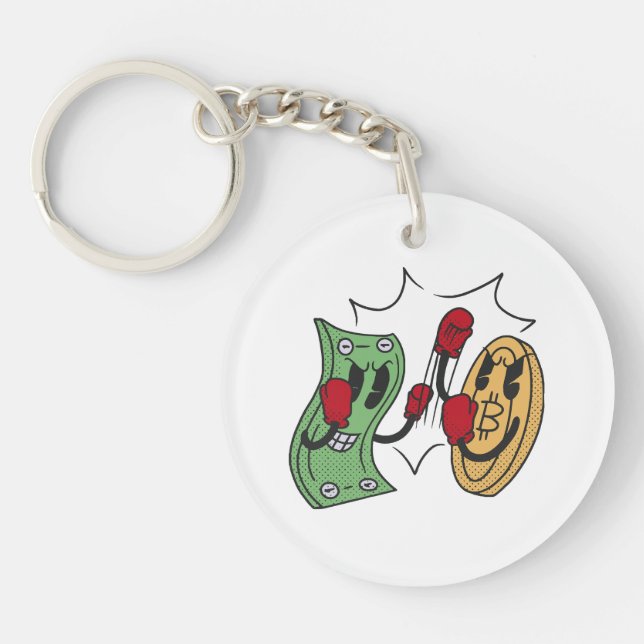 Crypto Fight Club Keychain (Front)