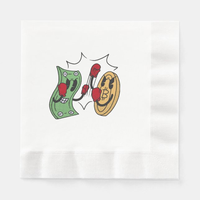 Crypto Fight Club Napkin (Front)