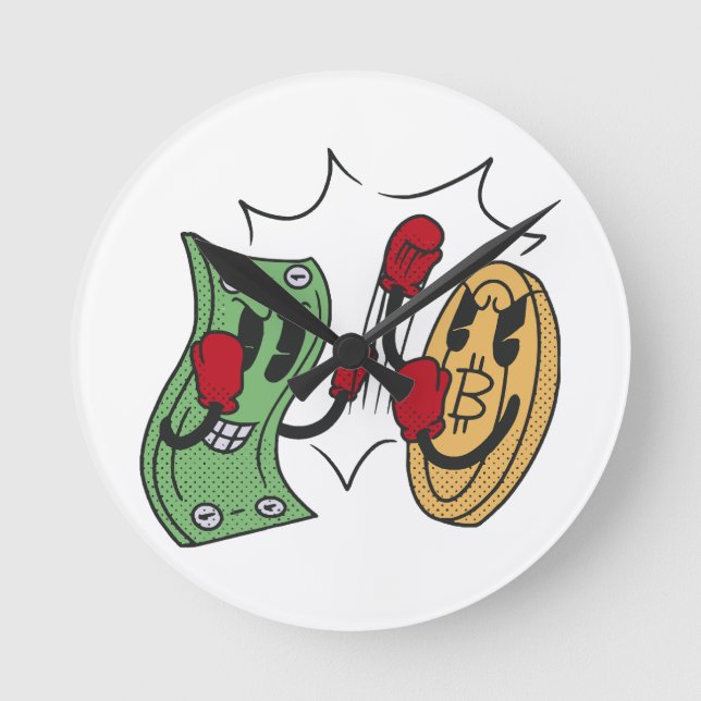 Crypto Fight Club Round Clock (Front)