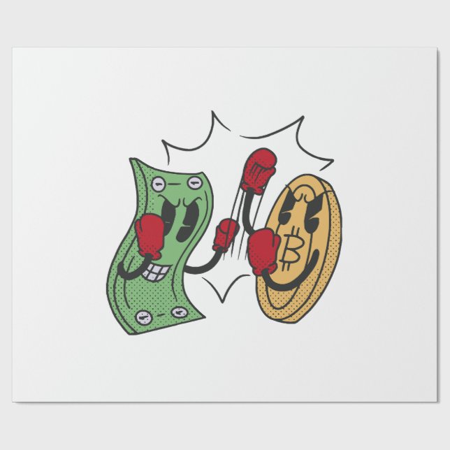 Crypto Fight Club Wrapping Paper (Flat)
