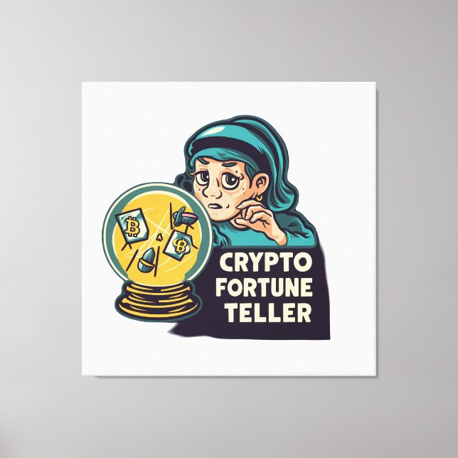 Crypto Fortune Teller Canvas Print (Front)