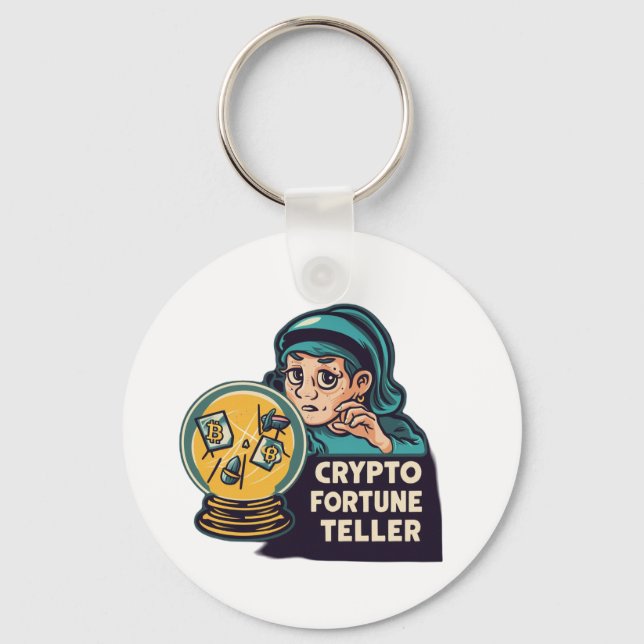 Crypto Fortune Teller Keychain (Front)