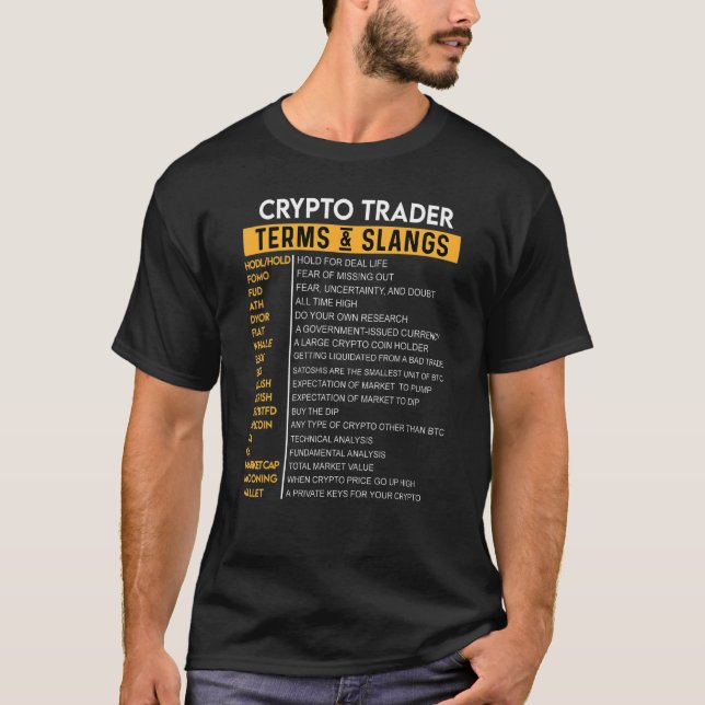 Crypto Hold Investor Millionaire Trader Defi Block T-Shirt (Front)
