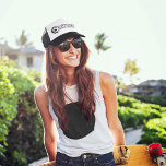 Crypto Life Coffee Company Original Logo Trucker Hat<br><div class="desc">A stylish black and white trucker hat featuring Crypto Life Coffee Company's original name logo.</div>