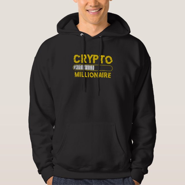 Crypto Millionaire Loading Bitcoin Ethereum Hoodie (Front)