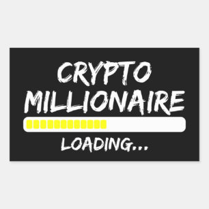 Crypto Millionaire Loading Bitcoin Sticker