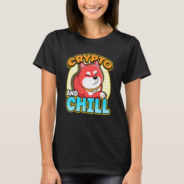 Crypto Millionaire Loading Cryptocurrency Shiba In T-Shirt (Front)