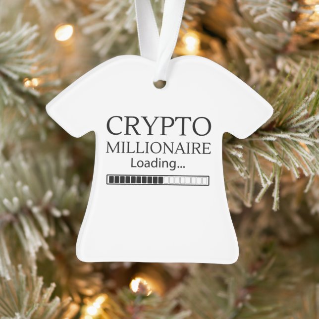 Crypto Millionaire Loading please wait Ornament (Tree)