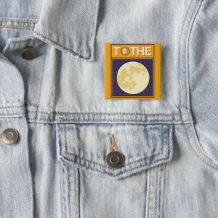 Crypto Moon 2 Inch Square Button