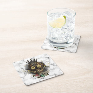 Crypto Motivation   Bitcoin   Prove them wrong  Square Paper Coaster