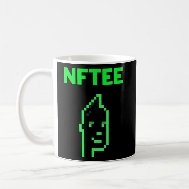 Crypto Punk Nftee [Nft Non Fungible Tokens]  Coffee Mug (Left)
