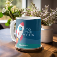 Crypto Rocket To The Moon with Custom Name