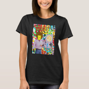 Crypto Rules Suckers Bitcoin Ethereum Cat Painting T-Shirt