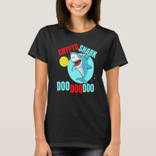 Crypto Shark Btc Ethereum Cryptocurrency Bull Seas T-Shirt