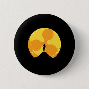 Crypto Sun Ripple XRP Cryptocurrency Money Gift 2 Inch Round Button