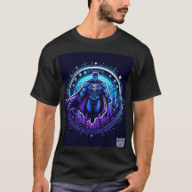 Crypto Super Hero T-Shirt Blue Purple
