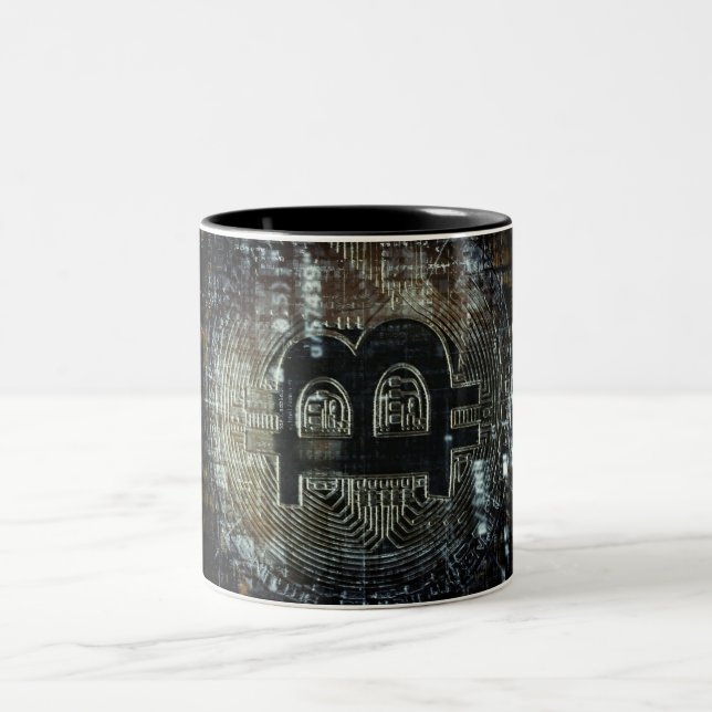 Crypto tasse de café de Bitcoin (Centre)