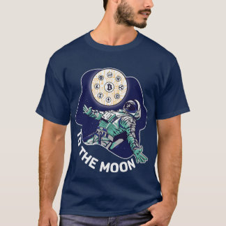 Crypto to the Moon Internet Money Token Hunter Ast T-Shirt