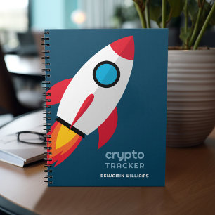 Crypto Tracker Journal with Rocket To The Moon