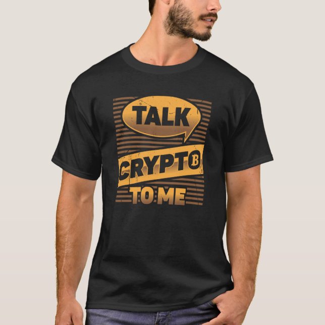 Crypto Trader Cryptocurrency Blockchain Hodl Candl T-Shirt (Front)