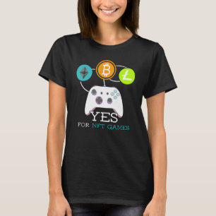 Crypto Video Nft Games Gaming Gamer T-Shirt