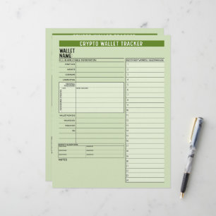 Crypto Wallet Password Keeper Recovery Seed Phrase Letterhead