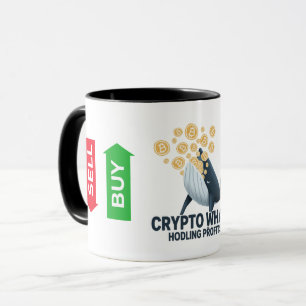 Crypto Whale Bitcoin Buy Sell Trading Coffee Mug