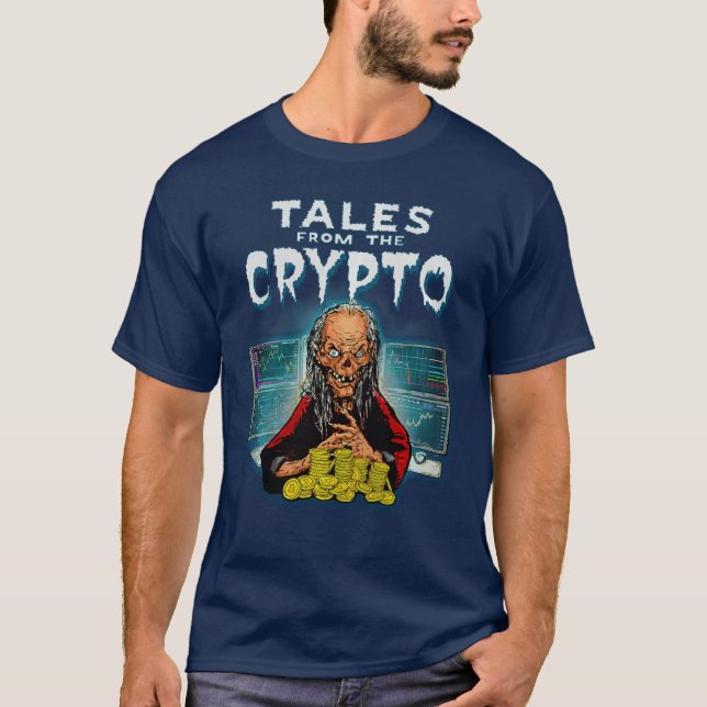 CRYPTOALES funny cryptocurrency miner comic BTC co T-Shirt (Front)
