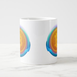 CRYPTOCURRENCY BITCOIN LARGE COFFEE MUG