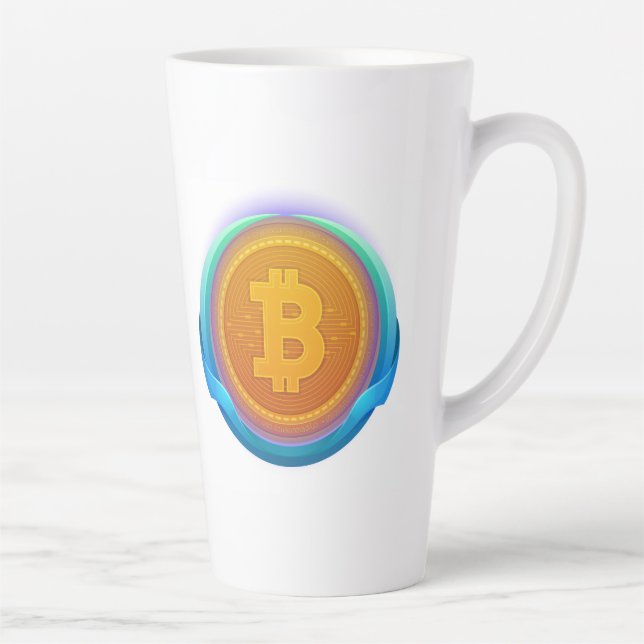 CRYPTOCURRENCY BITCOIN LATTE MUG (Right)
