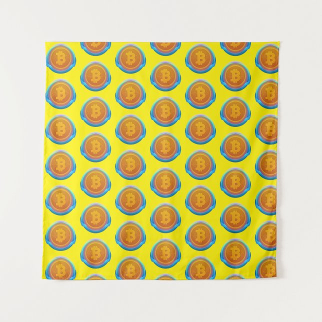 CRYPTOCURRENCY BITCOIN TAPESTRY (Front)