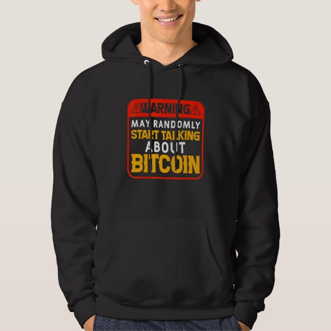 Cryptocurrency Blockchain Bitcoin Coin For Stock M Hoodie (Front)